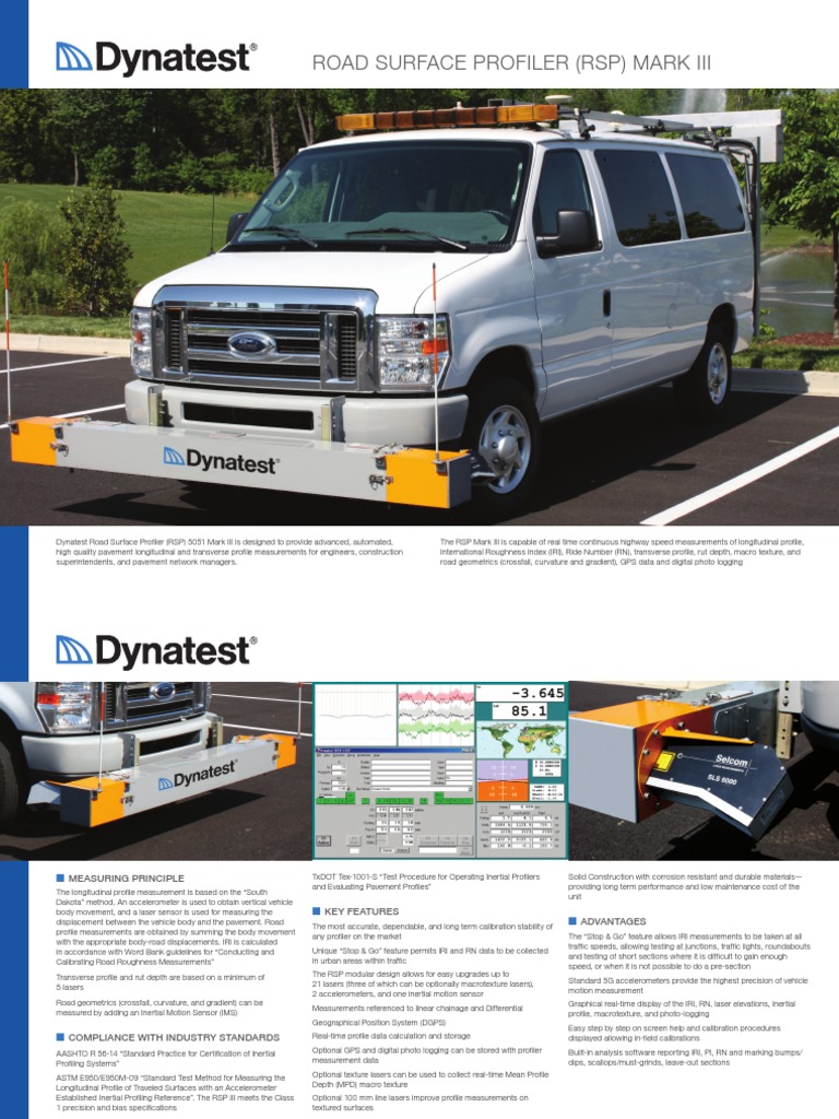 Road Surface Profiler Mark III - A4 - Web | PDF | Transportation ...