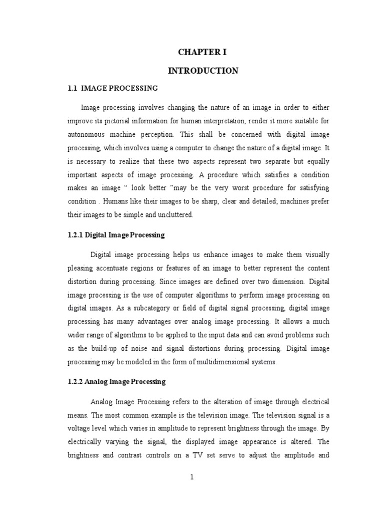 1.1 Image Processing: Algorithms Image Processing Digital Images ...