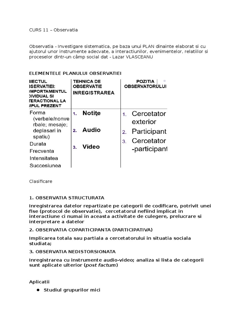 Observatia | PDF
