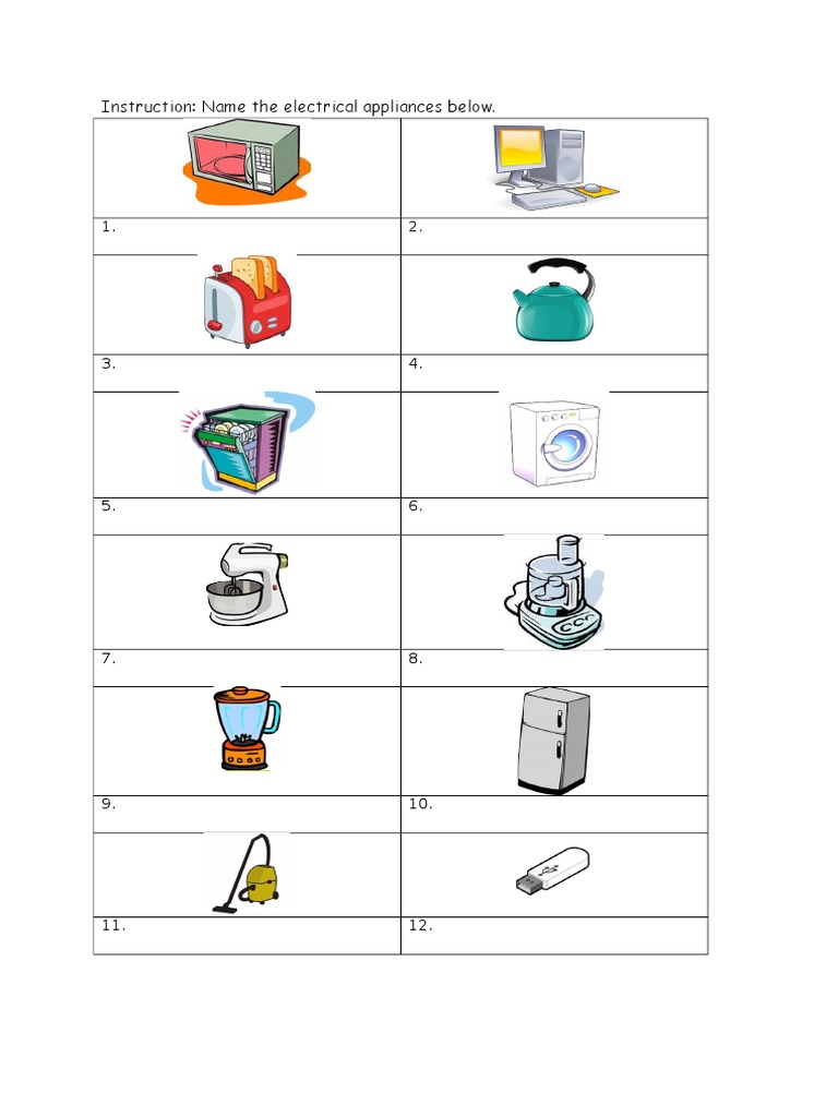 Electrical Appliances PDF