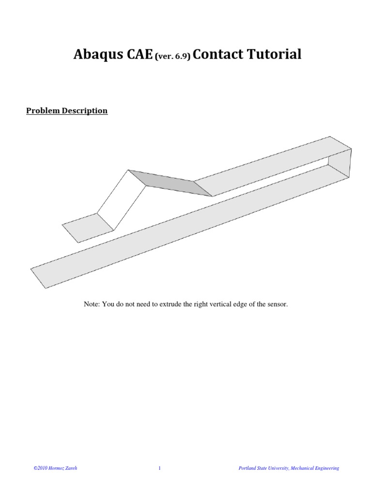 Abaqus Interaction Tutorial | PDF | Extrusion | Mechanical Engineering