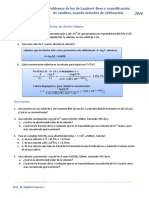 Ejercicios de Métodos de Calibración. Ley de Lambert-Beer