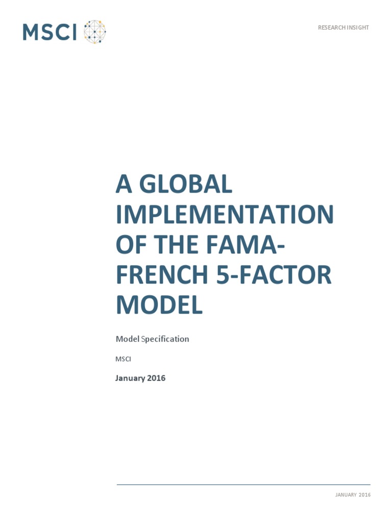 A Global Implementation Of The FamaFrench 5Factor Model