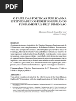 Dhpp - Papel Das Políticas Públicas Na Efetividade Dos Dh
