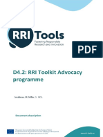 RRITools D4.2 AdvocacyProgramme