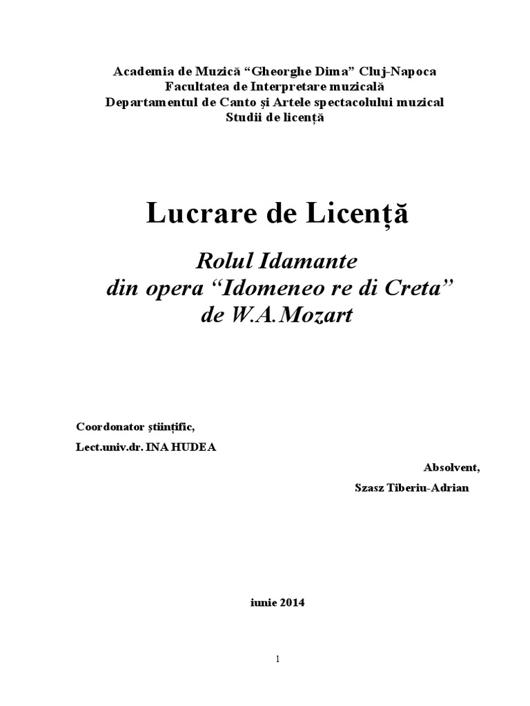 Licenta | PDF