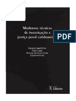 Modernas Técnicas de Investigação e Justiça Penal Colaborativa