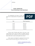 MBA Project Report On Rural Marketing 1