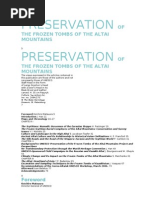 Download Preservation of the Frozen Tombs of the Altai Mountains by kijaksar SN34141622 doc pdf
