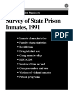 Survey of State Prison Inmates, 1991: Bureau of Justice Statistics