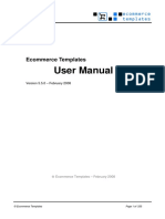 E-Commerce Templates Usermanual PDF