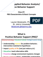 PSY 3420 - Class #7 - PBS Characteristics (Blackboard)