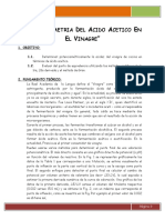 Práctica 1 - Potenciometría Del Acido Acético en El Vinagre