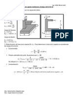 Diseño de Zapata Medianera ACI 318-14 