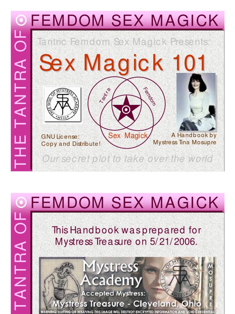 Sex Magic 101 PDF, PDF, Seal (Emblem)