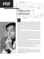 Bourdieu - Objetivacion Participante