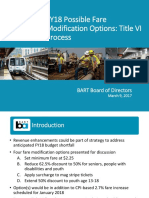 BART: Fare Increase Options and Considerations