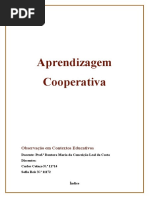 Trabalho Aprendizagem Cooperativa