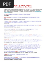 Download A to Z of Poker Quotes  from Aces to Zen  by Colin M Jarman SN34143710 doc pdf