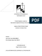 Escalas de Medicion de La Densidad y La Concentración