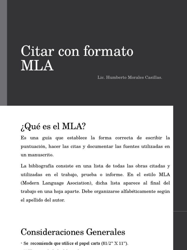 Citar Con Formato MLA | PDF | Comillas | Semiótica