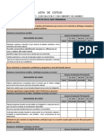 Lista de Cotejo Ecm