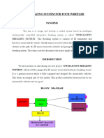 Auto Braking System For Four Wheeler-Vehicle Model