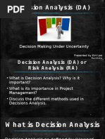 Decision Analysis (DA)