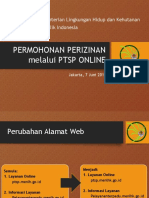 Permohonan Izin Melalui PTSP Online