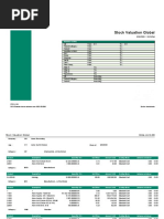 Sage X3 - Reports Examples 2008 - STOCK12G (Stock Valuation Report Summary) PDF