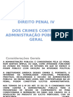 DIREITO PENAL IV - crimes contra adm.ppt