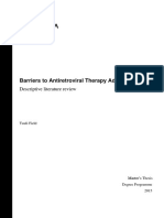 Barriers To Antiretroviral Therapy Adherence