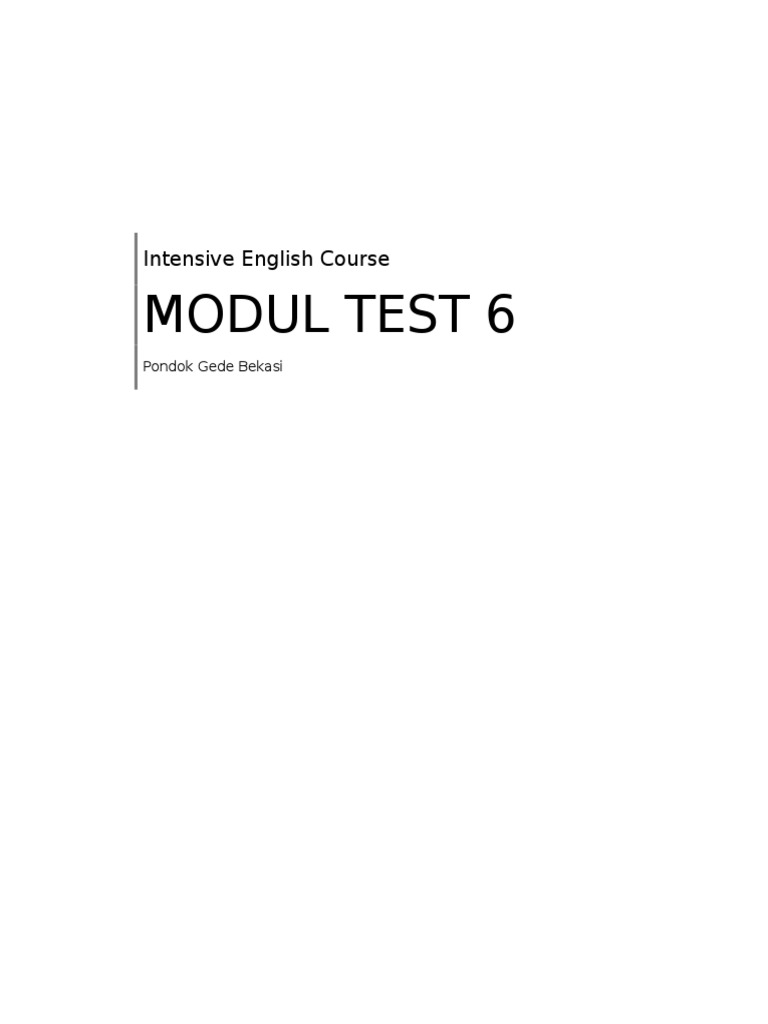 Modul Test 6 | Download Free PDF | Nature