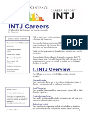INTJ Career Interests, Career Matches, and Careers to Avoid