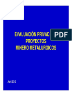 Evaluaciön Proyectos Mineros