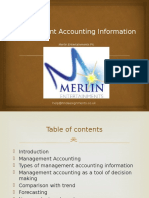 Management Accounting Information