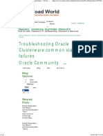 Oracle Clusterware Common Startup Failures