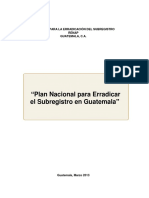 33 Plan Nacional Erradicar Subregistro Guatemala