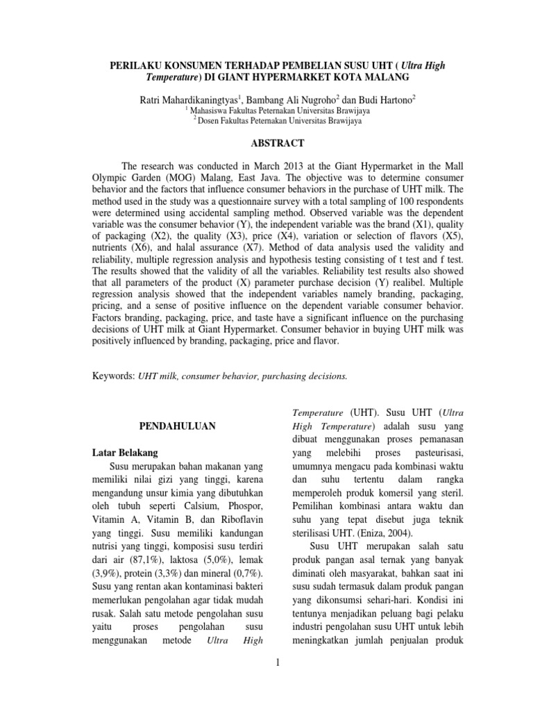 Susu Uht PDF | PDF