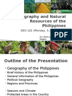 Geography and Natural Resources of The Philippines