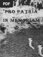 Pro Patria - in Memoriam