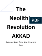The Neolithic Revolution Akkad: by Anna, Babe, Toto, New, Peng and June
