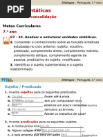 Funções Sintáticas