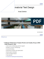 Combinatorial Test Design: Aviad Zlotnick