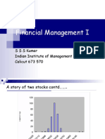 Financial Management I: Ssskumar Indian Institute of Management Kozhikode Calicut 673 570