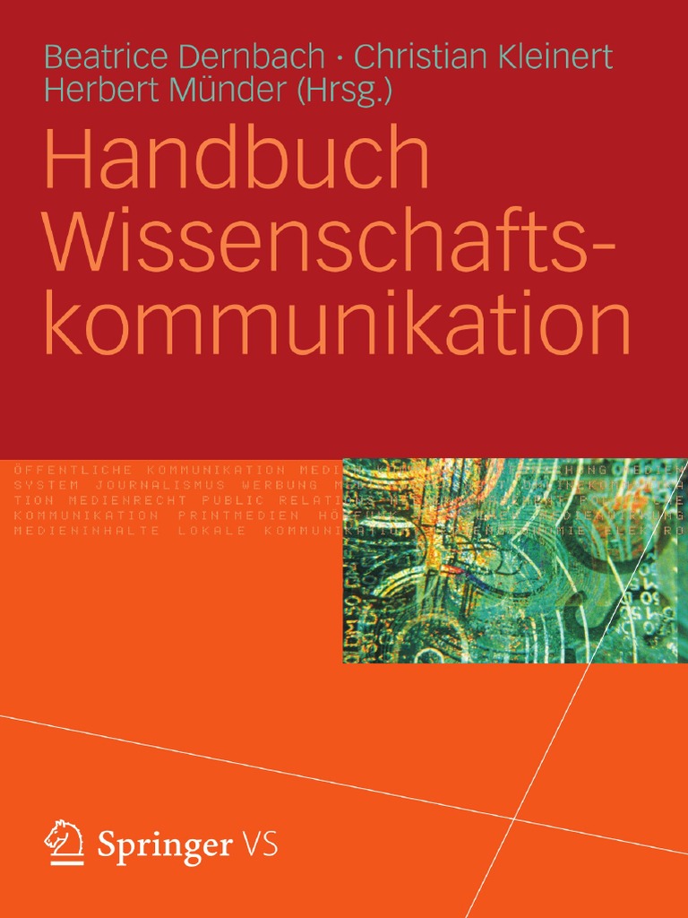 Handbuch Wissenschaftskommunikation
