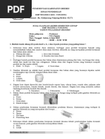 Soal Prakarya Kelas 7 Kerajinan