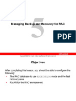 Managing Backup and Recovery For RAC