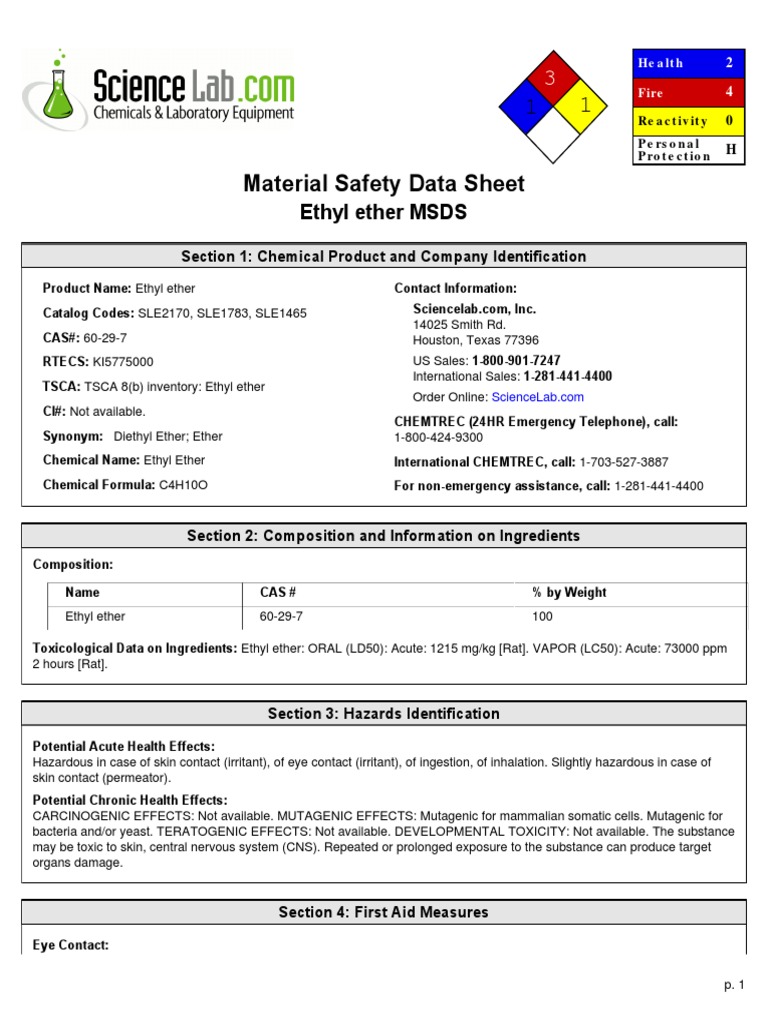Msds | PDF