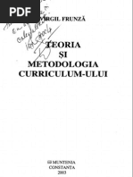 Virgil Frunza - Teoria Si Metodologia Curriculum-ului